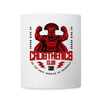 Club de Calisthénie Design Motivationnel Rouge - Mug blanc - blanc - Devant