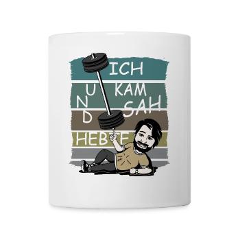Ich kam sah und Hebte - Tasse - Weiß - Vorne