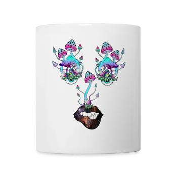 Magic Mushrooms Mushroom Face - Mug - white - Front