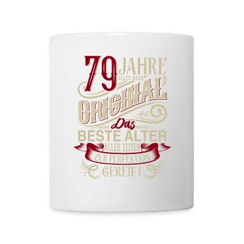 79. Geburtstag Vintage Retro - Tasse - Weiß - Vorne