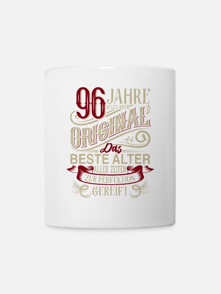 96. Geburtstag Vintage Retro - Tasse - Weiß