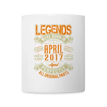 2017 April Geburtstag Legende - Tasse - Weiß - Vorne