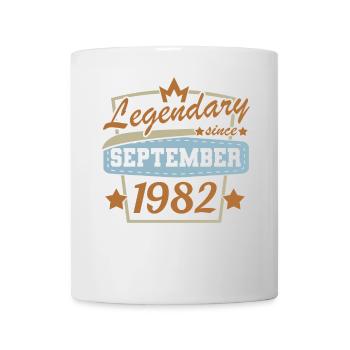Legendär seit September 1982 Retro Geburtstag - Tasse - Weiß - Vorne