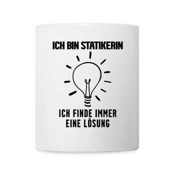 Statikerin Beruf Ausbildung - Tasse - Weiß - Vorne