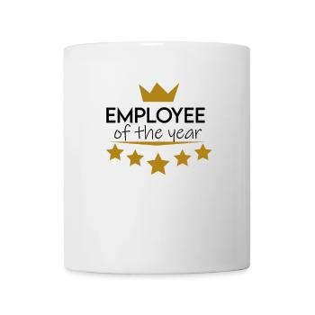 Mitarbeiter des Jahres - Tasse - Weiß - Vorne