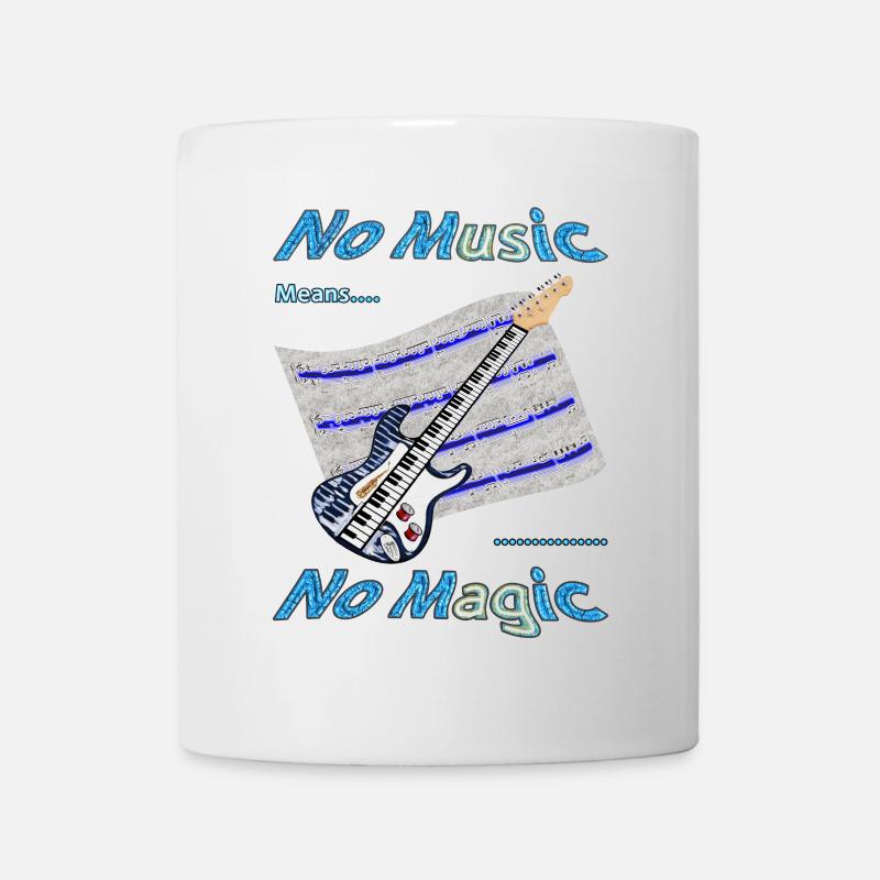 No Music means No Magic - Mug - white