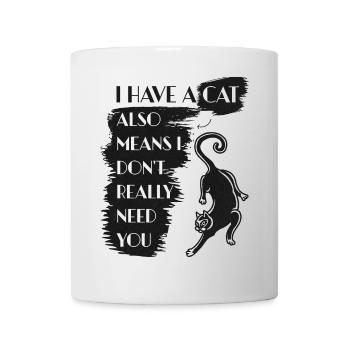 Cat lover funny saying cat - Mug - white - Front