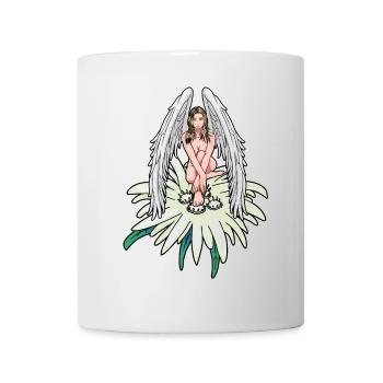 Heavenly Angel Edelweiss Austria Guardian Angel - Mug - white - Front