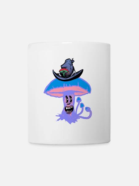 Fantasy Pilz Waldbewohner Märchen Pilze Wald Natur - Tasse - Weiß