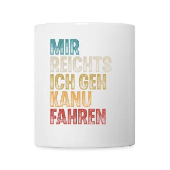 Kanu Kanufahrer Kanufahren - Tasse - Weiß - Vorne