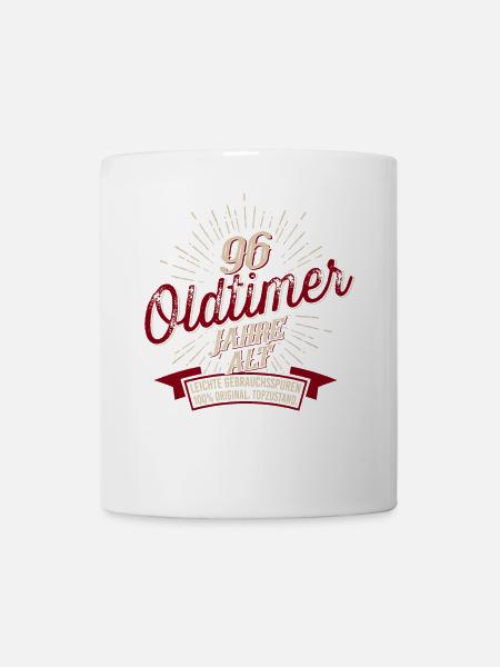 96. Geburtstag Oldtimer - Tasse - Weiß