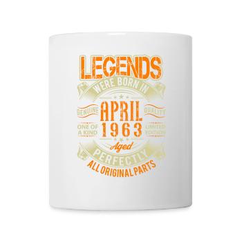 1963 Avril Anniversaire Légende - Mug blanc - blanc - Devant
