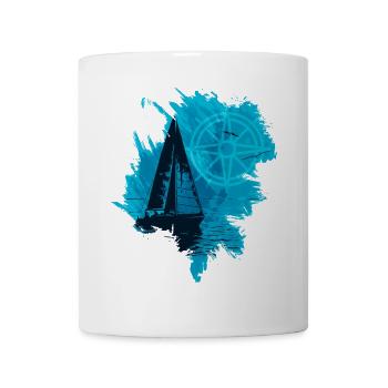 Sailboat - Mug - white - Front