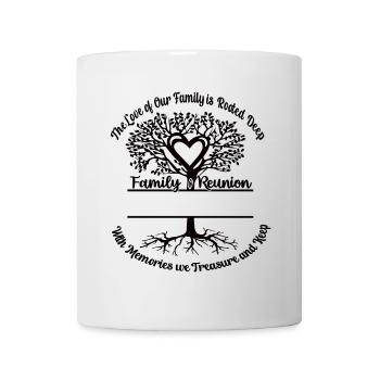 Réunion de famille L’amour de notre famille - Mug blanc - blanc - Devant