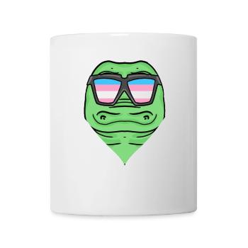 Transgender Transsexuell Krokodil Geschenk - Tasse - Weiß - Vorne