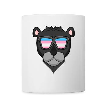 Panthère noire transsexuelle transgenre - Mug blanc - blanc - Devant