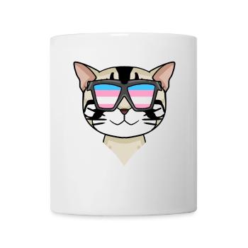 Transgender Transsexuell American Shorthair Katze - Tasse - Weiß - Vorne