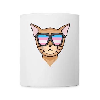 Transgender Transsexuell Abessinierkatze Katze - Tasse - Weiß - Vorne