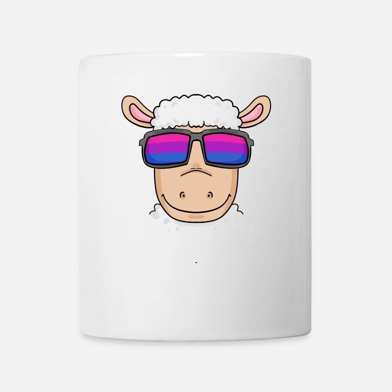 Bisexual sheep - sheep with glasses - Mug - white