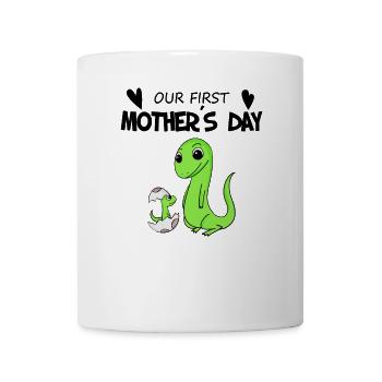 Cadeau de fête des mères - Notre première fête des mères - Mug blanc - blanc - Devant