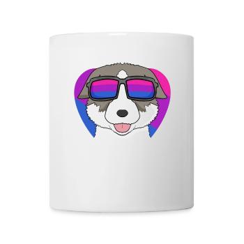 Bisexuell Thai Bangkaew Dog Hund - Hund mit Brille - Tasse - Weiß - Vorne