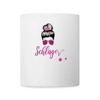 Schlagerprinzessin Schlagerfan Schlager Geschenk - Tasse - Weiß - Vorne