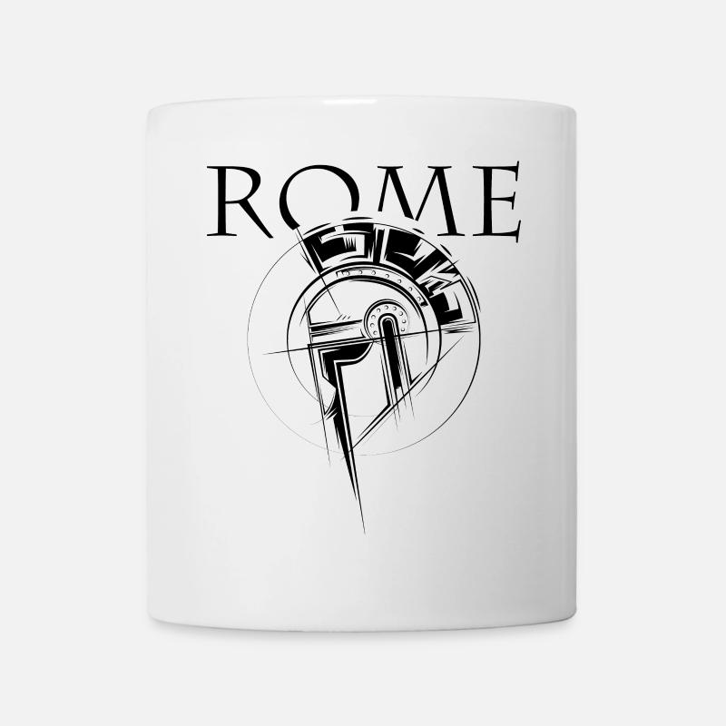 rome Gladiator Symbol Rom Römer Icon Logo Grafik - Tasse - Weiß