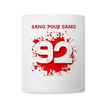 Sang Pour Sang Parisien - 92 - Mug blanc - blanc - Devant