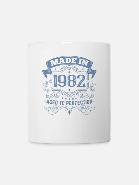 Made in 1982 Geburtstag Vintage  - Tasse - Weiß