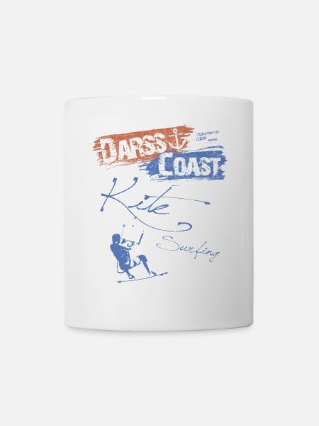 DarssCoast - Kite Surfing - Tasse - Weiß