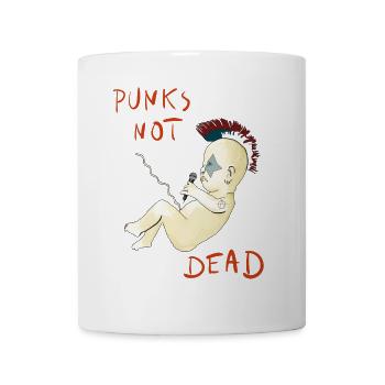 Les punks ne sont pas morts - Mug blanc - blanc - Devant