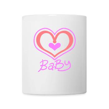 Cœur de bébé - Mug blanc - blanc - Devant