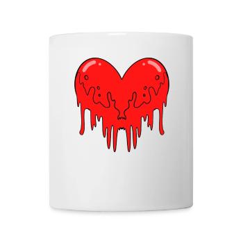 Herz Blut - Tasse - Weiß - Vorne