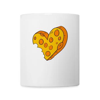 Cœur de fromage - Mug blanc - blanc - Devant
