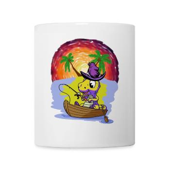 Adventure Leisure Fishing Dragon Child Angler Boat - Mug - white - Front