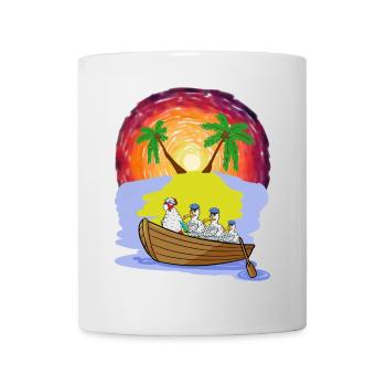 Abenteuer Freizeit Expedition Karibik Oma Huhn - Tasse - Weiß - Vorne
