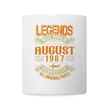 1967 Légende d’anniversaire d’août - Mug blanc - blanc - Devant