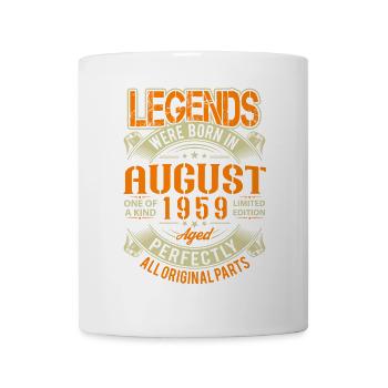 1959 August Geburtstag Legende - Tasse - Weiß - Vorne
