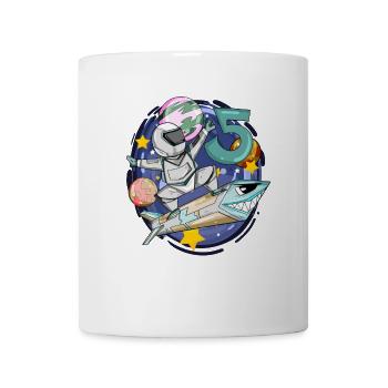 5. Geburtstag Junge - 5 Jahre alt - Ich bin 5 - Tasse - Weiß - Vorne