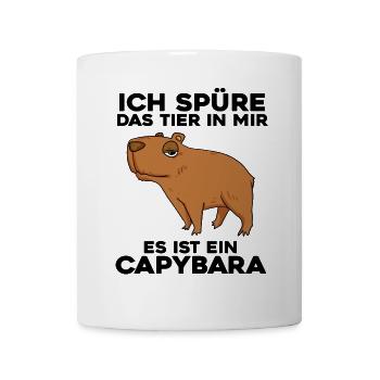 Capybara Wasserschwein - Tasse - Weiß - Vorne