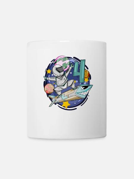 4 Geburtstag Junge - 4 Jahre alt - Ich bin 4 - Tasse - Weiß