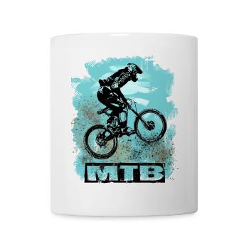 MTB Bike - Tasse - Weiß - Vorne