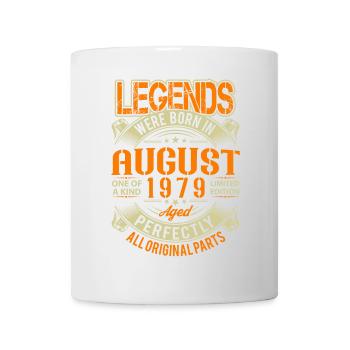1979 Légende d’anniversaire d’août - Mug blanc - blanc - Devant