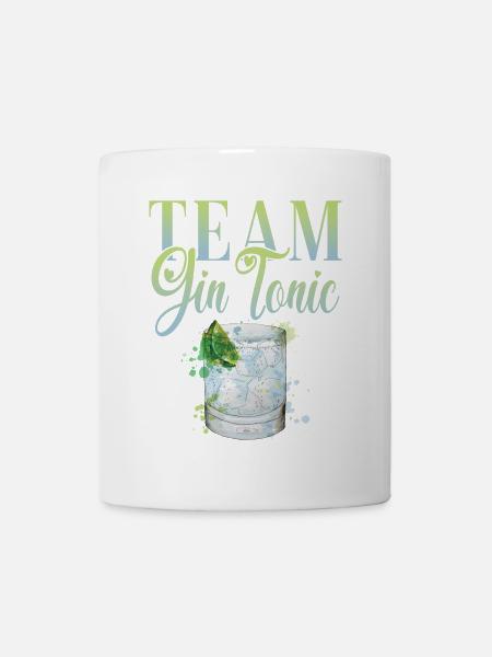 Team Gin Cocktail für Barkeeper - Tasse - Weiß