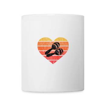 J’adore les percussions maracas cubaines - Mug blanc - blanc - Devant