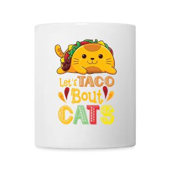 Let's Taco Bout Cats Catlover - Tasse - Weiß - Vorne