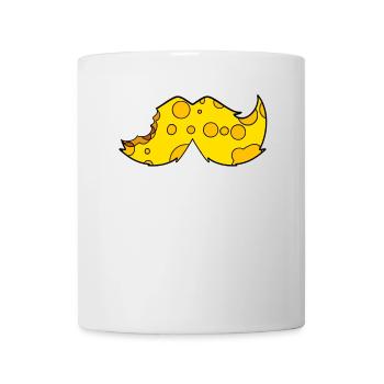 Käse Schnurrbart Bart - Tasse - Weiß - Vorne