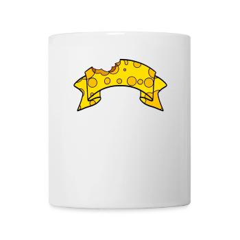 Bannières de fromage - Mug blanc - blanc - Devant