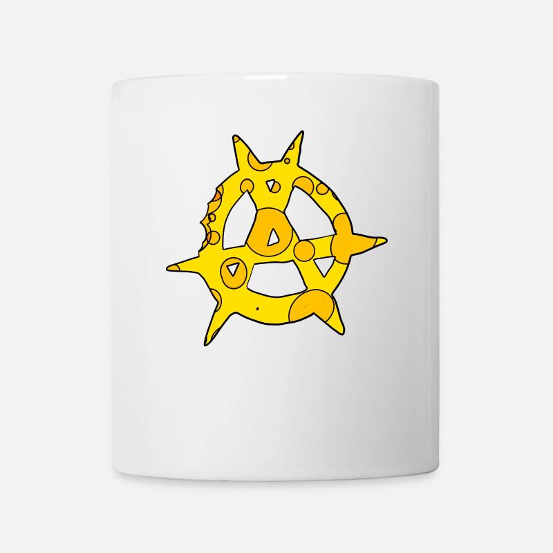 Fromage symbole de l’anarchie - Mug blanc - blanc