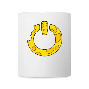 Cheese Power on Switch - Mug - white - Front